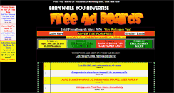 Desktop Screenshot of freeadboards.com